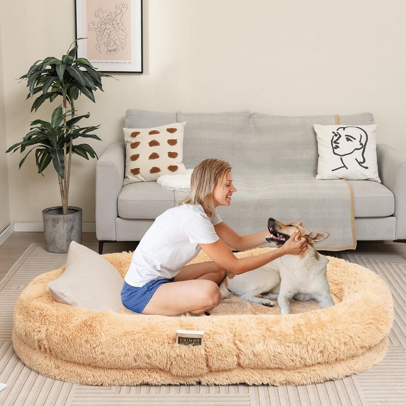 GIANTEX Riesiges Hundebett Aus Weichem Kunstfell
