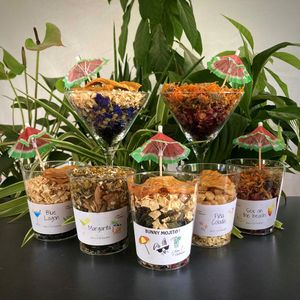 Box Découverte Friandises Naturelles Pour Lapins & Rongeurs - 13 Sachets De 25g (fruits, Fleurs, Herbes Séchés)