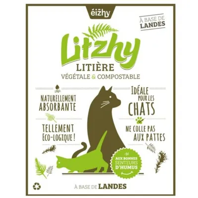 Eizhy - Litière Végétale et Compostable Litzhy à base de Landes Bretonnes