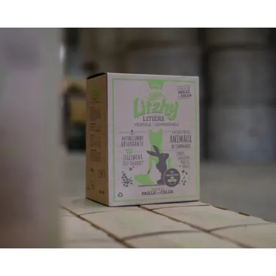 Eizhy - Litière Végétale et Compostable Litzhy à base de Paille de Colza
