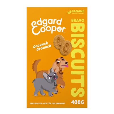 Edgard Cooper - Biscuits Banane et Beurre de Cacahuètes pour Chien 400g