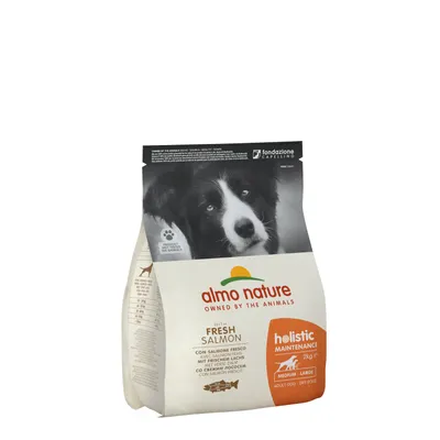 Almo Nature - Croquettes Holistic Maintenance Saumon Chien Taille Moyenne Almo Nature - Croquettes Holistic Maintenance Saumon Chien Taille Moyenne