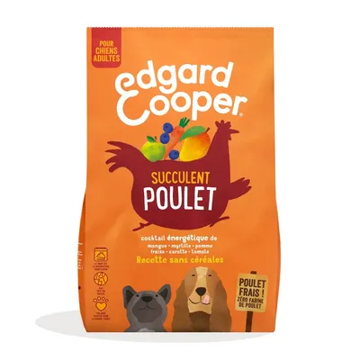 Edgard Cooper - Croquettes Sans Céréales au Poulet pour Chien