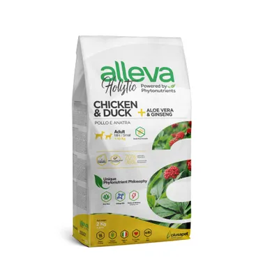 Alleva - Croquettes Sans Céréales Poulet et Canard Chien de Petite Taille Alleva - Croquettes Sans Céréales Poulet et Canard Chien de Petite Taille