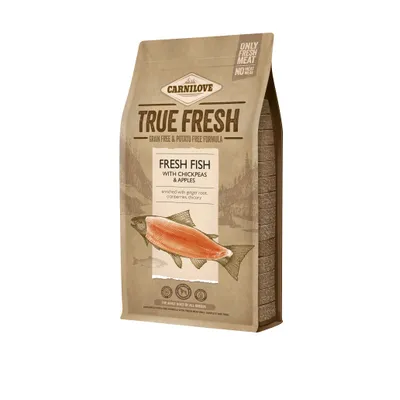 Carnilove - Croquettes Sans Céréales True Fresh au Poisson pour Chien