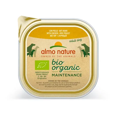 Almo Nature - Barquettes Bio Organic pour Chien au Poulet