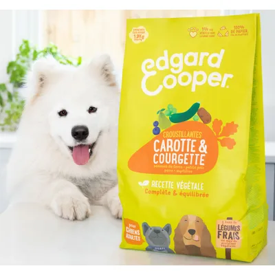Edgard Cooper - Croquettes Végétariennes Carotte et Courgette pour Chien Edgard Cooper - Croquettes Végétariennes Carotte et Courgette pour Chien