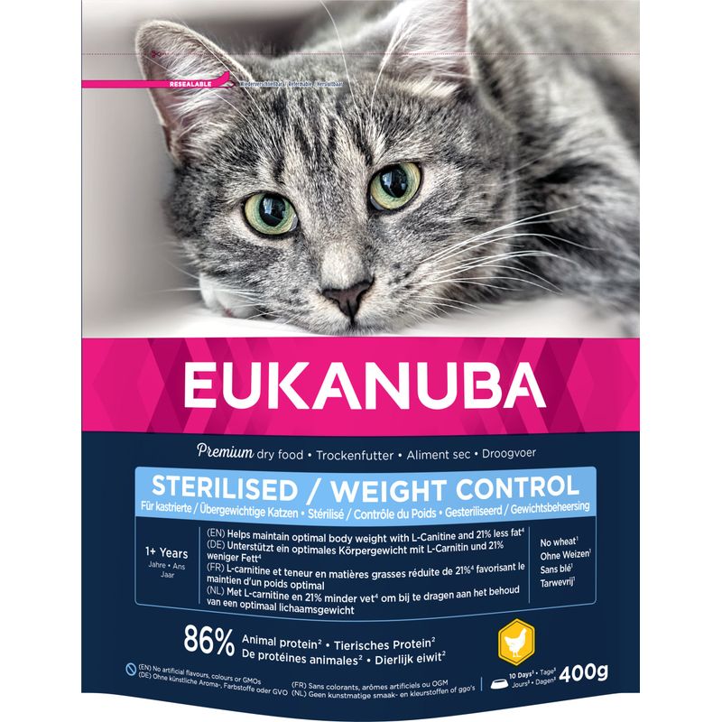 Eukanuba - Croquettes au Poulet pour Chat Stérilisé