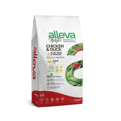 Alleva - Croquettes Sans Céréales Poulet & Canard Chat Adulte & Stérilisé 5kg