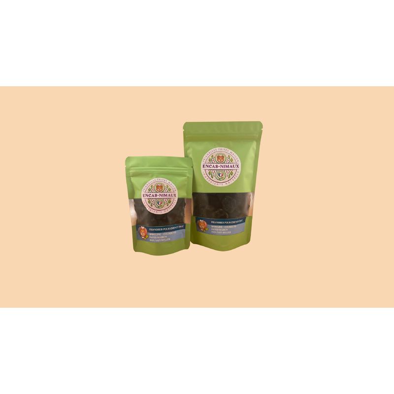 Encas-Nimaux - Friandises Naturelles Végétales Spiruline et Courgette