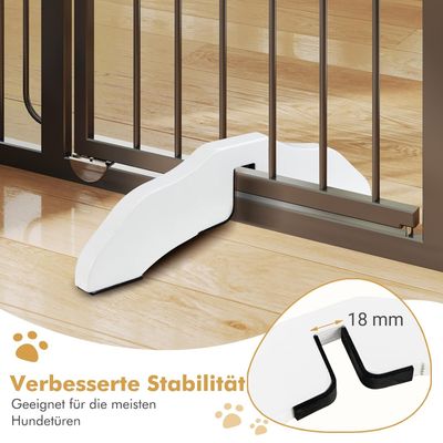 GIANTEX Stützfüße Für Eine Holzbarriere Für Haustiere