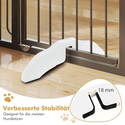 GIANTEX Stützfüße Für Eine Holzbarriere Für Haustiere