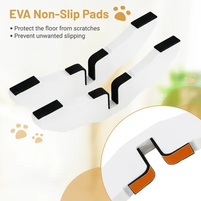 GIANTEX Pieds de support pour barrière en bois pour animaux de compagnie