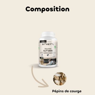 Biovetol - Vermifuge Bio en Poudre pour Grand Chien