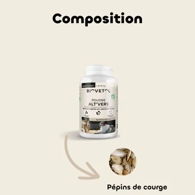 Biovetol - Vermifuge Bio en Poudre pour Grand Chien
