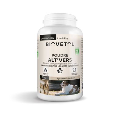 Biovetol - Vermifuge Bio en Poudre pour Grand Chien 1 Article