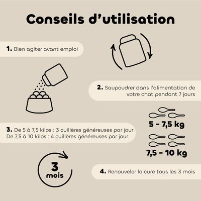 Biovetol - Vermifuge Bio en Poudre pour Grand Chat