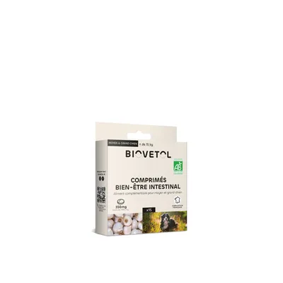 Biovetol - Comprimés Bio Bien-être Intestinal pour Grand Chien