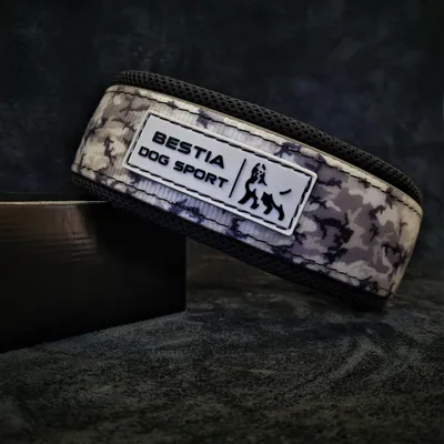 BESTIA DOG SPORT HALSBAND GRAU CAMOUFLAGE