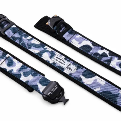Collier à dégagement rapide Bestia Dog Sport Gris camouflage