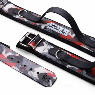 Bestia Dog Sport Hundehalsband mit Haltegriff