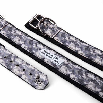 BEAST CHIEN SPORT COLLIER GRIS CAMO