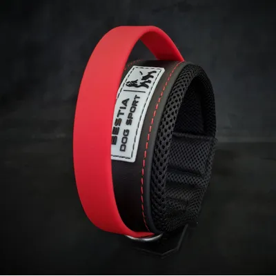 BESTIA DOG SPORT HALSBAND MIT ROTEM GRIFF