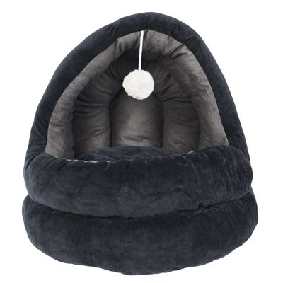 Panier apaisant pour chat et chien Plume - Gris anthracite