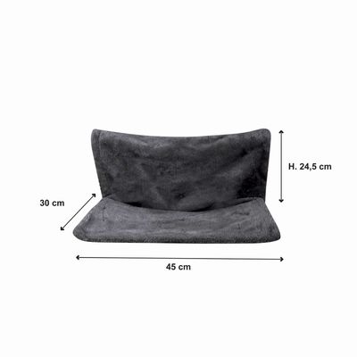 Hamac de radiateur Roméo pour chat - Gris anthracite