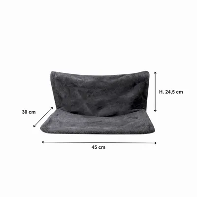 Hamac de radiateur Roméo pour chat - Gris anthracite