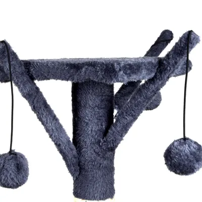Grand arbre à chat Moon multi activités - Gris anthracite