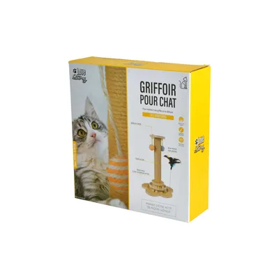 Griffoir tronc à griffer Java pour chat - Beige