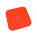 Tapis de léchage pour chien et chat - Rouge