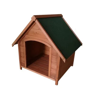Niche pour chien Oslo avec toit amovible en bois naturel Niche pour chien Oslo avec toit amovible en bois naturel