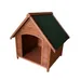Niche pour chien Oslo avec toit amovible en bois naturel
