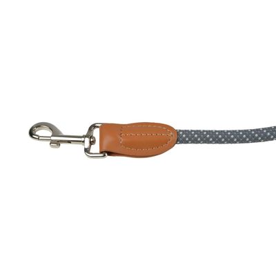 Laisse en corde multi positions réfléchissante - Gris