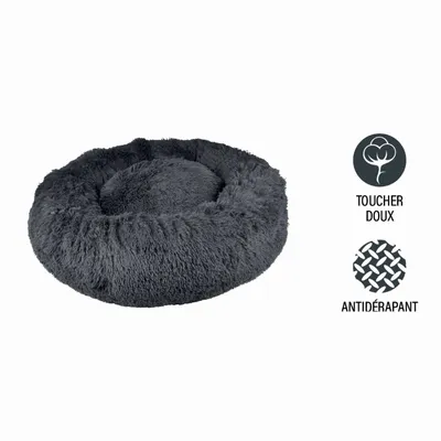 Coussin doux et rond Snow pour chien et chat - Diam 95 cm