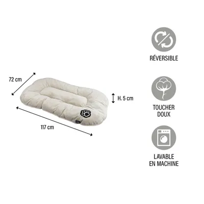 Coussin réversible Iron pour chien et chat - Long 117 cm