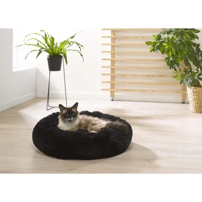 Coussin doux et rond Snow pour chien et chat - Diam 55 cm