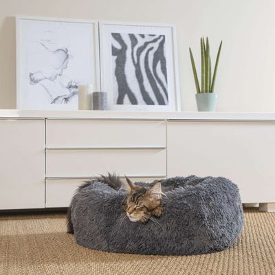 Coussin doux et rond Snow pour chien et chat - Diam 55 cm