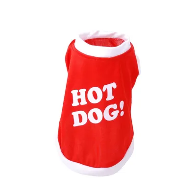 T-shirt pour chien Hot Dog - Rouge T-shirt pour chien Hot Dog - Rouge