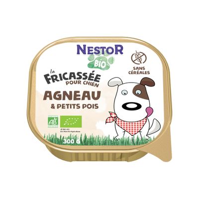 Nestor - Fricassées Bio Chien Agneau (9 x 300gr)