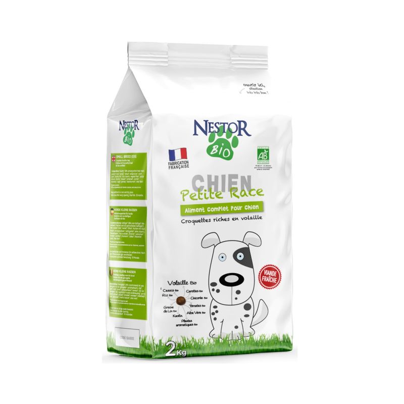 Nestor - Croquettes Bio à la Volaille Chien Petite Race