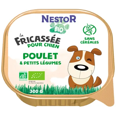 Nestor - Pâtée Sans Céréales Bio au Poulet pour Chien Nestor - Pâtée Sans Céréales Bio au Poulet pour Chien