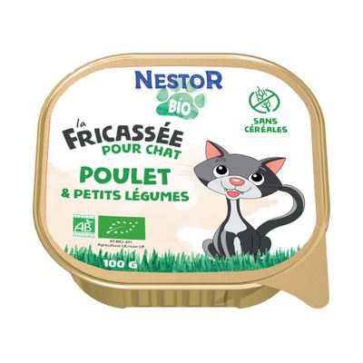 Nestor - Fricassées Bio Chat Volaille (17 x 100gr) 1.7 KG