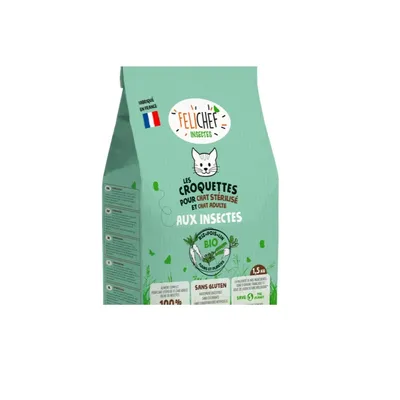 Felichef - Croquettes Bio aux Insectes pour Chat Felichef - Croquettes Bio aux Insectes pour Chat