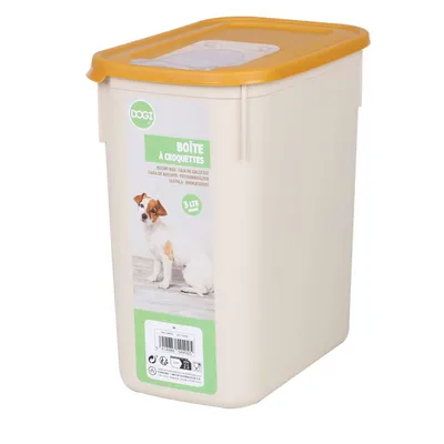 Boite conteneur à croquettes graduée pour chien - 3L