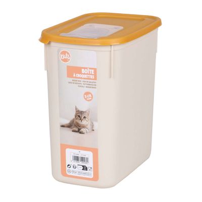 Boite conteneur à croquettes graduée pour chat - 3L