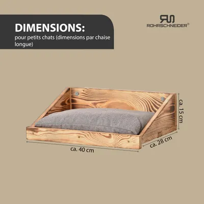 Rohrschneider Marche d'escalade flammée avec coussin gris