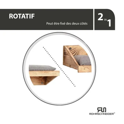 Rohrschneider Marche d'escalade flammée avec coussin gris